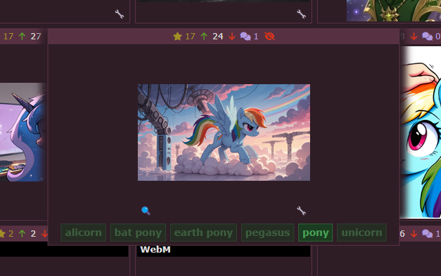 Preview of tagging popup